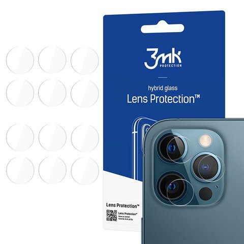Glass x4 for camera lens 3mk Lens Protection for Apple iPhone 12 Pro
