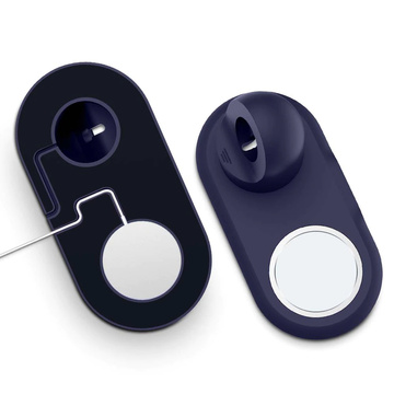 Charger Holder for MagSafe 2in1 Alogy Stand for Apple Watch/ iPhone 12 13 Navy