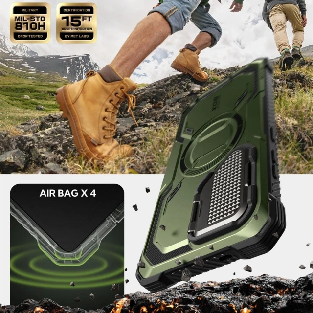 Etui do Samsung Galaxy S25 Ultra Supcase i-Blason ArmorBox Mag MagSafe Guldan