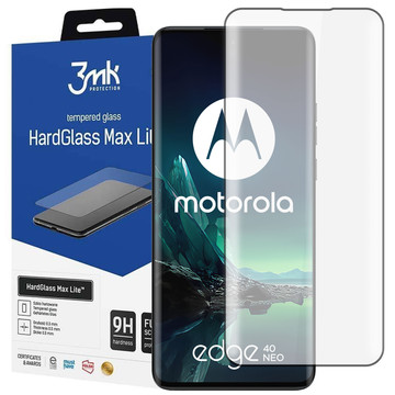 Szkło hartowane do Motorola Edge 40 Neo 3mk HardGlass Max Lite™ 9H pełne na cały ekran