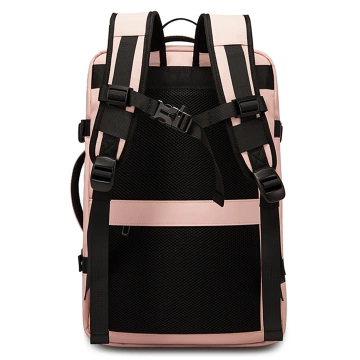 Reiserucksack Bange BackPack Business erweiterbarer Rucksack Geräumige Tasche für 17,3-Zoll-Laptop mit USB-Anschluss Schwarz