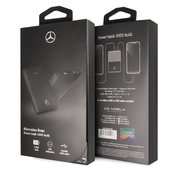 Mercedes Powerbank MEPB5KAESBK 5000mAh black/black