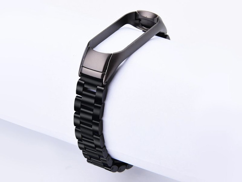 Браслет Alogy Stainless Steel для Xiaomi Mi Band 5 Black