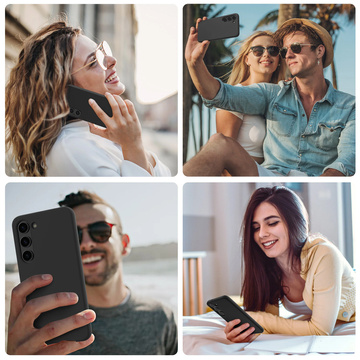 Etui na telefon do Samsung Galaxy S23 5G - 3mk Matt Case black