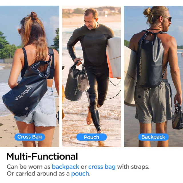 20L / 2L Spigen A630 Universal Waterproof Bag Black