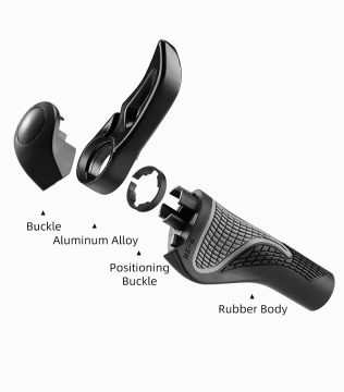 Rockbros BT1007B Bicycle Holder Set with Horns - Black