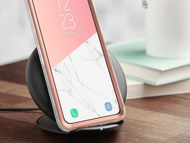 Etui Supcase Cosmo pre Samsung Galaxy S21 Marble Pink