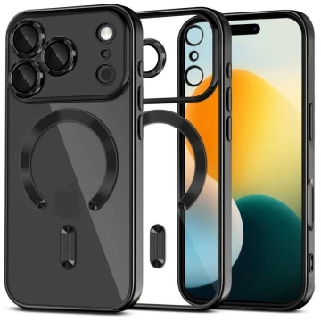 Etui do iPhone 17 Pro Max Tech-Protect MagFlex MagSafe Przezroczysto-Czarne