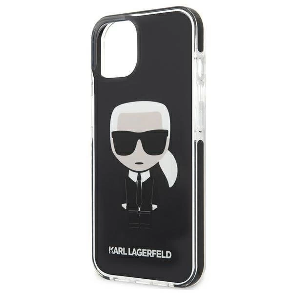 Karl Lagerfeld KLHCP13STPEIKK iPhone 13 mini 5,4" pevný obal černý/černý Iconik Karl