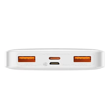 Power banka s rýchlym nabíjaním Baseus Bipow 10000mAh 20W biela (Overseas Edition) USB-A - Micro USB kábel 0,25m biely (PPBD050502)