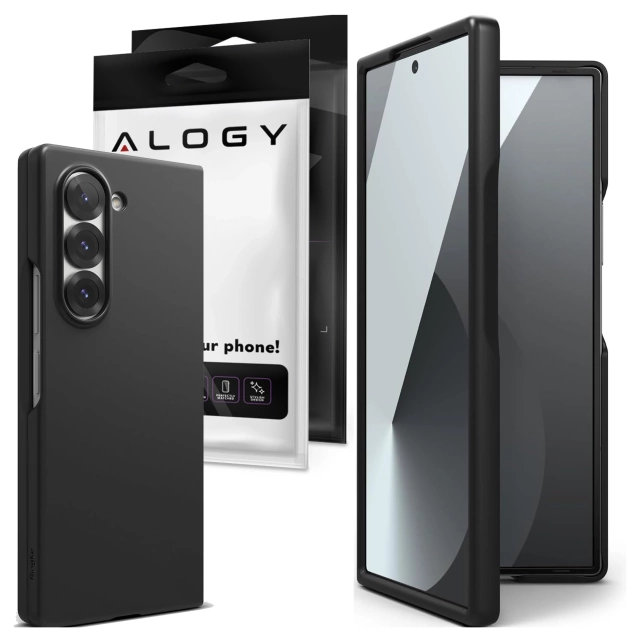 Case for Samsung Galaxy Z Fold 6 Case Thin Phone Case Alogy Protective Matte Black
