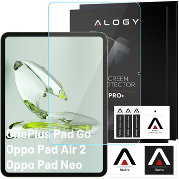 2x Panzerglas für OnePlus Pad Go/Oppo Pad Air 2/Oppo Pad Neo 11,4" Displayschutzglas 9H Alogy Pro