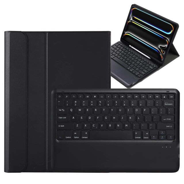 Etui ochronne z klawiaturą do Apple iPad Pro 13" M4 2024 7gen Alogy Keyboard case z miejscem na rysik klawiatura Bluetooth czarne