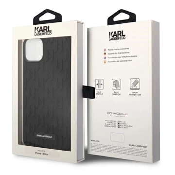 Etui Karl Lagerfeld KLHCP14MRUPKLPK pre iPhone 14 Plus 6,7" pevný 3D monogram