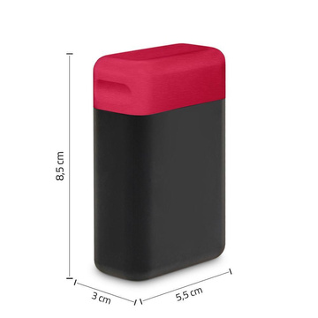 Metal protective box for a key with Black/Red signal blockade