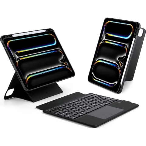 Protective case with bluetooth keyboard for iPad Pro 11 (2024) DUX DUCIS DK Black