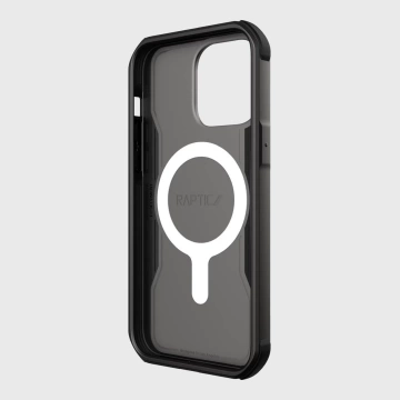 Puzdro Raptic Fort na iPhone 14 Pro s pancierovým krytom MagSafe čierne