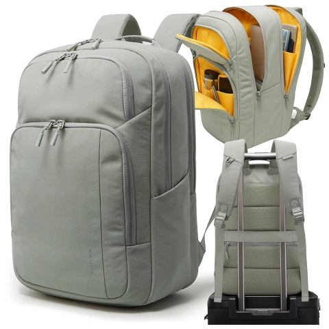 Водонепроникний рюкзак Bange для ноутбука 15.6", city traveler, 45х30х16 см, для роботи, літака, чоловічий, жіночий, з USB портом Чорний