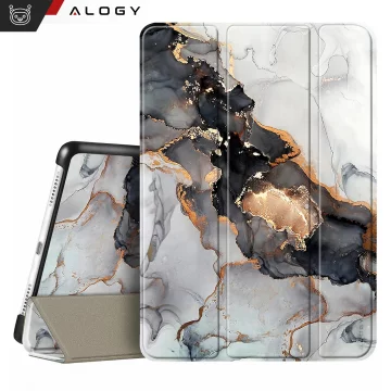 Glass Case for Apple iPad 10.9 gen 10 2022 Tablet Case Alogy Book Case Cloudy Marble Marble