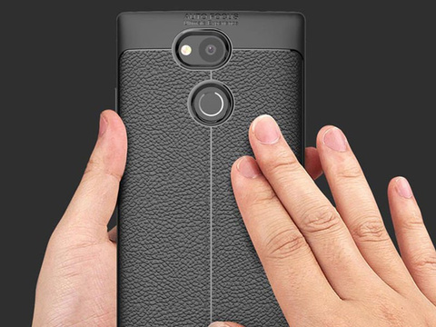 Броньований чохол Alogy leather case Sony Xperia L2 black Glass