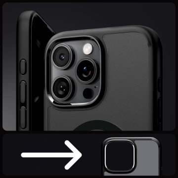Spigen Ultra Hybrid Mag MagSafe Glass Case for Apple iPhone 16 Pro Frost Black