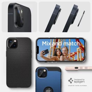 Kryt na fotoaparát spigen optik.tr chránič fotoaparátu 2-balení iphone 14/14 plus černý