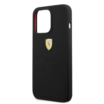Ferrari iPhone Phone 13 Pro / 13 6,1" puzdro čierne/čierne pevné silikónové puzdro MagSafe