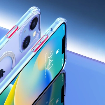Dux Ducis Clin magnetické pouzdro pro iPhone 14 Plus kompatibilní s MagSafe transparentní