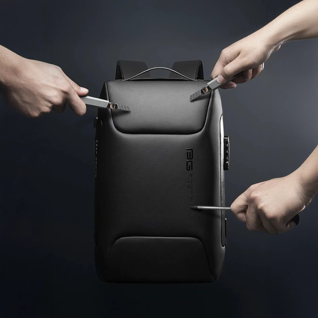 Anti-theft backpack Bange waterproof for laptop up to 15.6" multifunctional Black