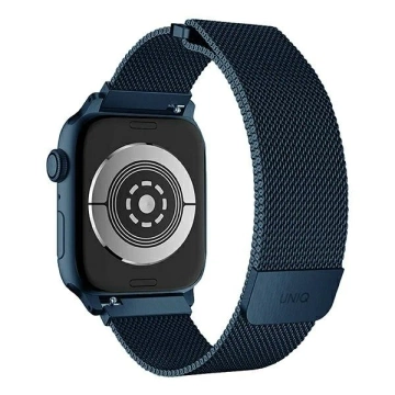 Pasek UNIQ Dante Apple Watch Series 4/5/6/7/8/SE/SE2 38/40/41 mm nerezová ocel niebieski/kobaltově modrá