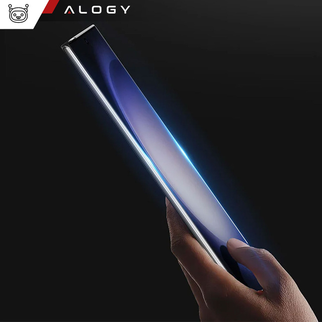 Загартоване скло для Alogy Full Glue case friendly case для Samsung Galaxy S24 Ultra Black