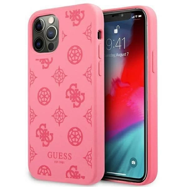 Guess GUHCP12LLSPEFU iPhone 12 Pro Max 6,7" fuksja/fushia hard case Peony Collection