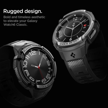 Etui Spigen Rugged Armor ”Pro” для Samsung Galaxy Watch 6 Classic (47 мм) чорний