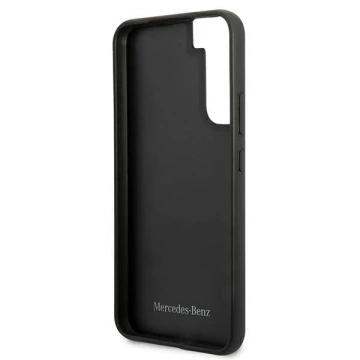 Etui Mercedes MEHCS22MPSQBK до Galaxy S22 S906 твердий чохол Leather Stars Pattern czarny/black