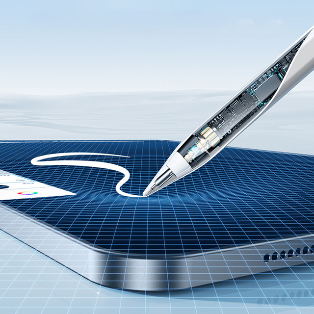 Stylus Pen M2 pre Apple iPad Air, Pro, Mini s odmietnutím dlane v bielej farbe