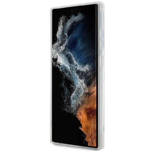 Ochranné pouzdro na telefon Karl Lagerfeld KLHCS23LHNIKTCT pro Samsung Galaxy S23 Ultra S918 průhledné pevné pouzdro Ikonik Karl Lagerfeld