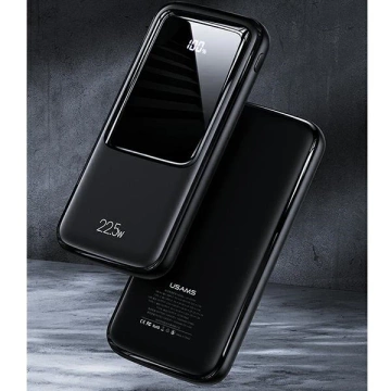 USAMS Powerbank PB58 10000mAh 22,5W QC3.0 PD Fast Charge černá/černá 10KCD16101 (US-CD161)