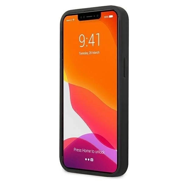 Karl Lagerfeld puzdro na iPhone 13 6,1" čierne/čierne pevné puzdro Ikonik Karl