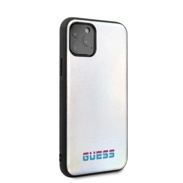 Guess GUHCN58BLD iPhone 11 Pro srebrny /stříbrný pevný obal Iridescent