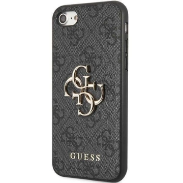 Guess phone case for iPhone 7/8/SE 2020 / SE 2022 grey/grey hardcase 4G Big Metal Logo