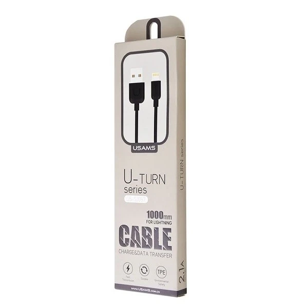 USMAS U-Turn lightning cable 1m black