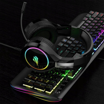 Herní sluchátka Havit GAMENOTE H2232D RGB USB 3,5 mm