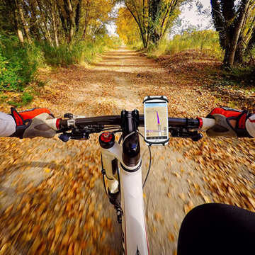 Držiak na bicykel Alogy Spider Držiak na telefón na bicykel TPU Silikón flexibilný na motorovú kolobežku quad Čierny