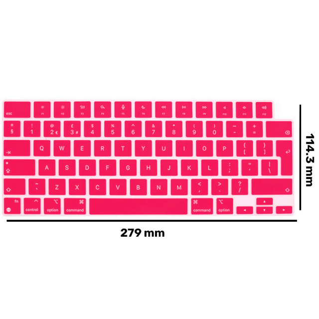 Силіконовий чохол-клавіатура Alogy для Apple Macbook Pro 14/16 M1 2021 Pink