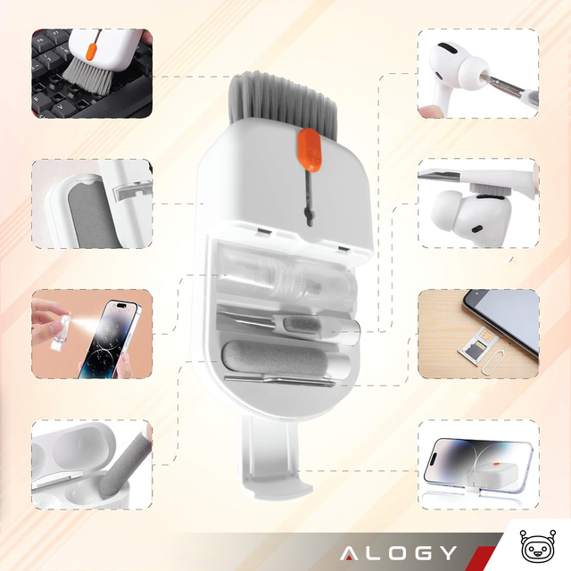 10in1 cleaning set for cleaning the phone keyboard, headphones, multifunctional brush, cleaner Alogy Set