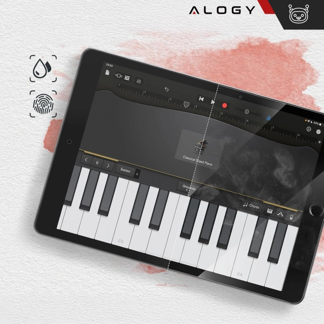 Tvrdené sklo pre Apple iPad 10.2 Gen. 7/8/9 Alogy Matte Paper-Image ochranné sklo s montážnym rámom