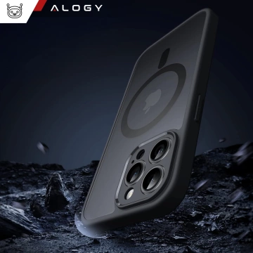 Puzdro pre Apple iPhone 13 Pro Alogy MagSafe Hybrid Matte Case Matný kryt s ochranným sklom šošovky