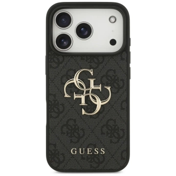 Etui Guess Hardcase 4G Big Metal Logo do iPhone 17 Pro, czarne