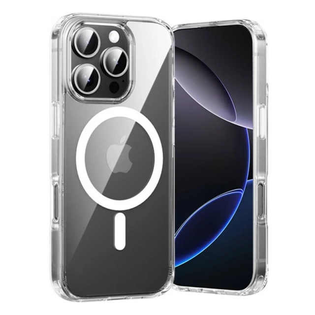 Захисний чохол для iPhone 16 Pro Vention MagSafe прозорий, стійкий