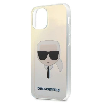 Karl Lagerfeld KLHCP12SPCKHML iPhone 12 mini 5,4" viacfarebné pevné puzdro Iridescent Karl`s Head